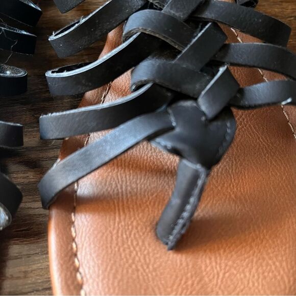 Rampage Ram-Santorini Gladiator Open Toe Sandal with Zipper and Buckle Size 9M - Picture 5 of 16